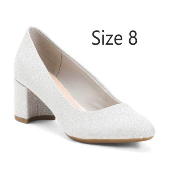 Shoes - Comfort glitter dress heel